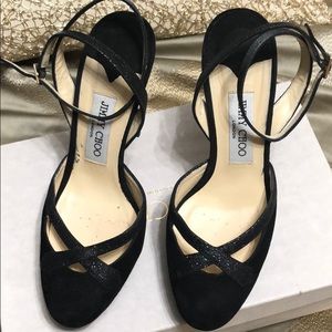 Jimmy Choo black suede pump